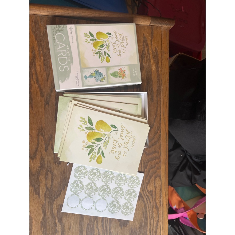 LifeWay Women Boxed Greeting Cards 13 Scripture‎ Watercolor Blank Interior